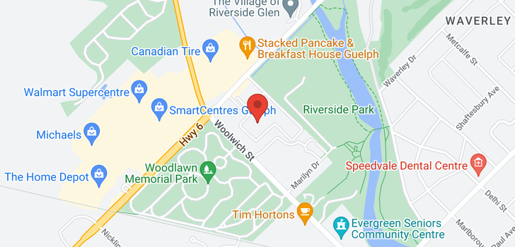 map of 906 -  19 Woodlawn Road E